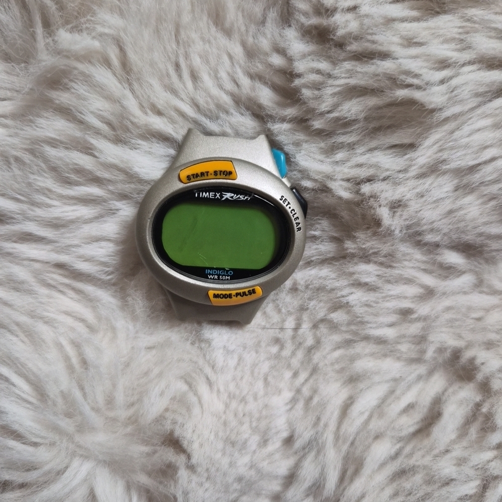 Mens Timex Rush Watch Face Men's Gray Digital Watch Face 50 Meters Water Resist